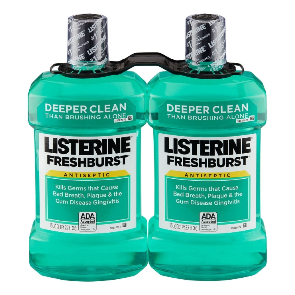 Listerine Freshburst Antiseptic Mouthwash 1.5L 2 pk