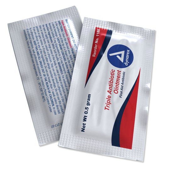 Dynarex Triple Antibiotic 0.5g Foil Packets 1,728 ct