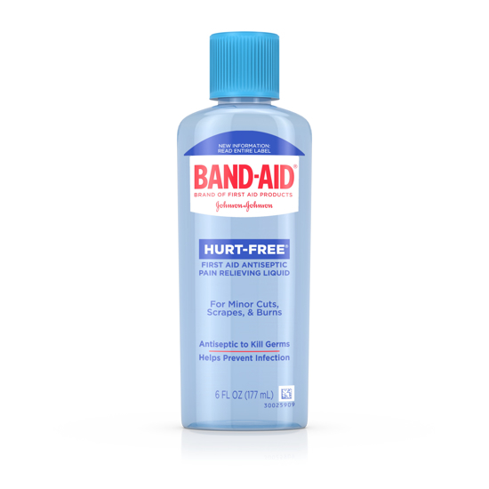 Band Aid Brand First Aid Hurt Free Antiseptic Wash Treatment 6 fl. oz 2 pack