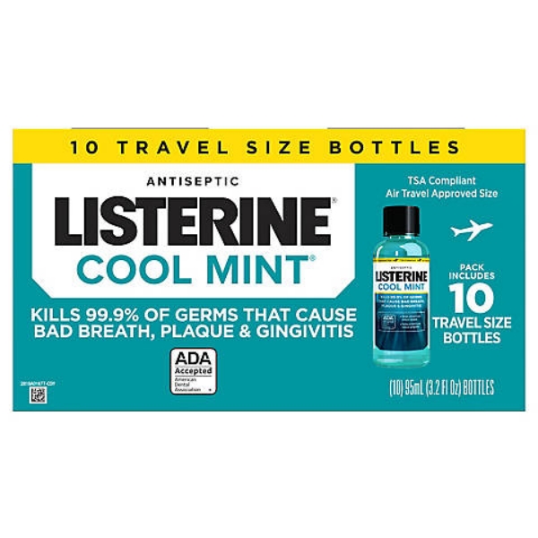 Listerine Cool Mint Antiseptic Mouthwash 10 pk