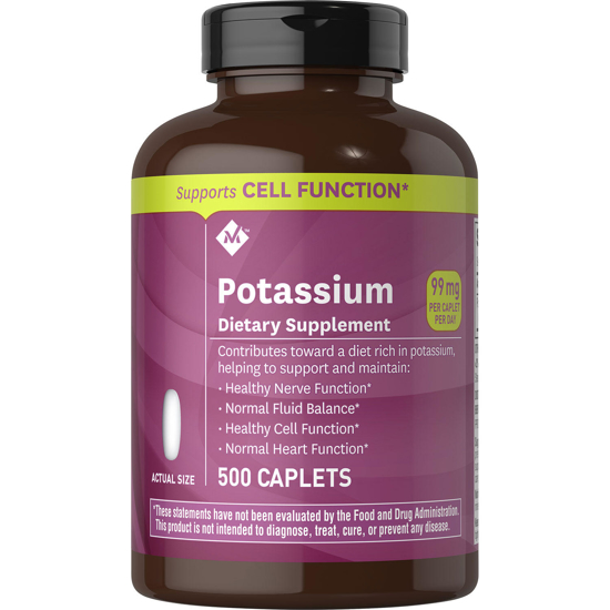 Member's Mark 99 mg Potassium Dietary Supplement 500 ct