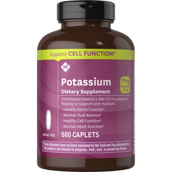 Member's Mark 99 mg Potassium Dietary Supplement 500 ct