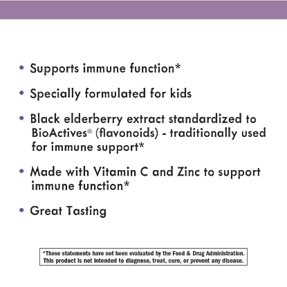Sambucus Kids Standardized Elderberry Gummies Immune Support Supplement 40 ct