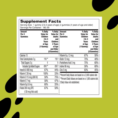 Flintstones Sour Gummies Kids Vitamins Multivitamin for Kids 180 Ct