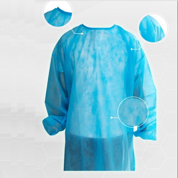 Disposable Surgical Isolation Gowns Non-woven Medical Protective Clothing with Elastic Band