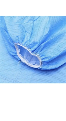 Gowns Disposable Surgical Isolation Medical Protective Clothing Non-woven with Elastic Cuff 1 Count