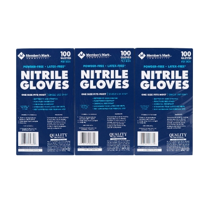 Member's Mark Powder Free Nitrile Gloves 100 ct 3 pk