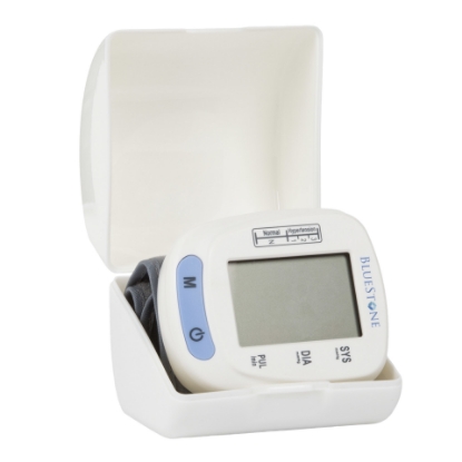 Bluestone Automatic LCD Wrist Blood Pressure Monitor Adjustable Cuff & Storage Case