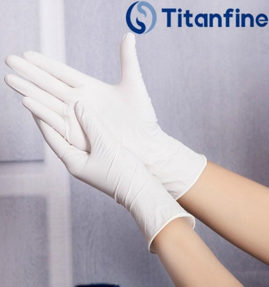 Picture of Titanfine Disposable Vinyl Gloves Medium 100 ct.