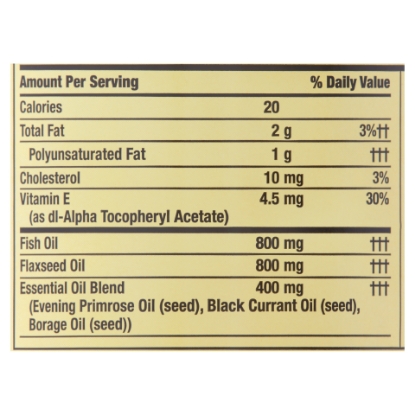 Spring Valley Fish Flax & Borage Oil Softgels 120 Count  2 pak
