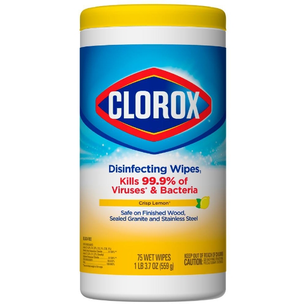 Picture of Clorox Disinfecting Wipes, 85 ct, Bleach Free Cleaning Wipes - Crisp Lemon
