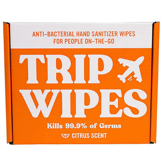 Trip Wipes Hand Sanitizing Wipes, Citrus, 100-count