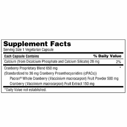 Picture of Trunature Pacran Cranberry 650 mg 140 Vegetarian Capsules