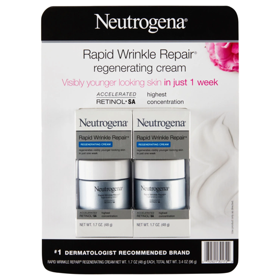 Neutrogena Rapid Wrinkle Repair Regenerating Cream 1.7 oz 2 pk