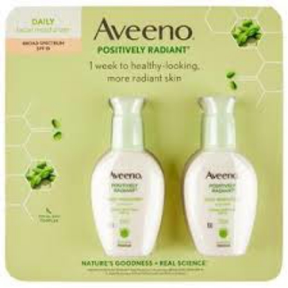 Aveeno Positively Radiant Daily Moisturizer, SPF 15 4.0 fl. oz, 2 pk.