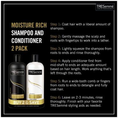 TRESemme Moisture Rich Shampoo & Conditioner Value Pack