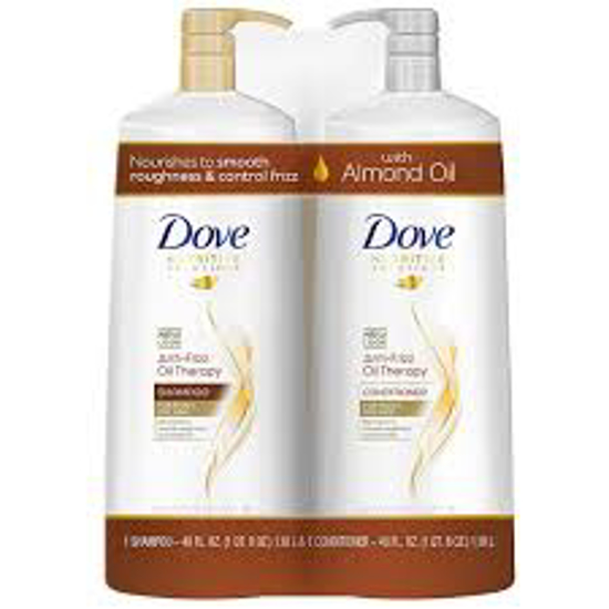 Dove Anti-Frizz Oil Therapy Shampoo & Conditioner 40 fl. oz. 2 pk.