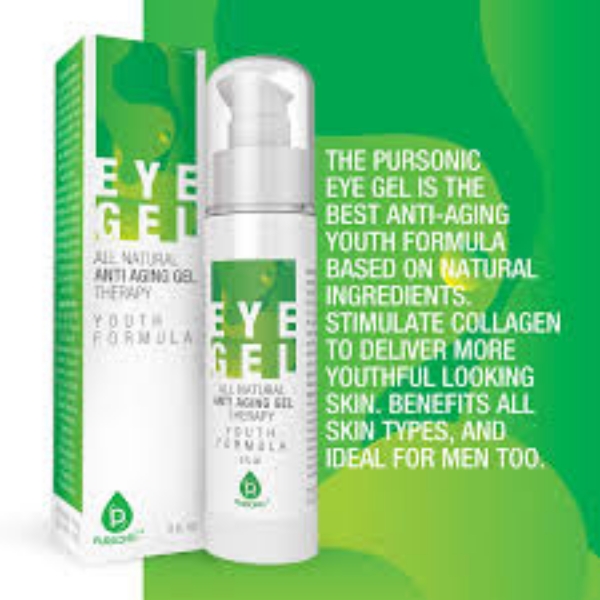 Pursonic All Natural Youth Formula Professional Anti-Aging Eye Gel Therapy 2 oz.