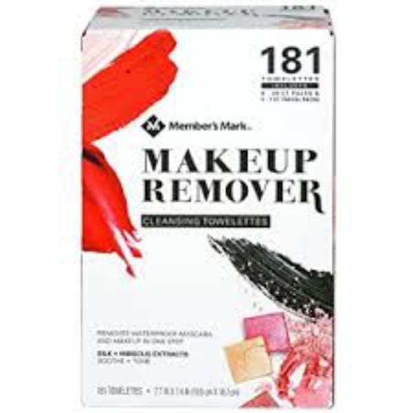 Member's Mark Makeup Remover Cleansing Towelettes 181 ct.
