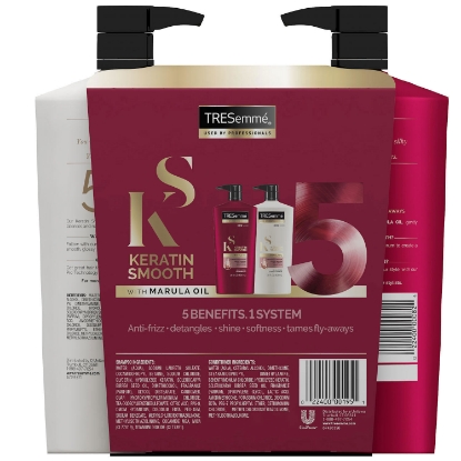 TRESemme Keratin Smooth with Marula Oil Shampoo and Conditioner 28 fl. oz. each