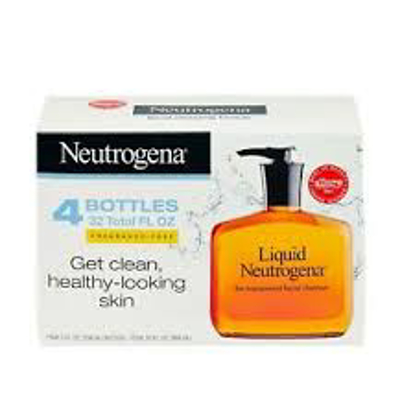 Liquid Neutrogena Fragrance-Free Facial Cleanser 8 fl. oz. 4 pk.
