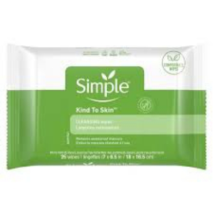 Simple Cleansing Facial Wipes 25 ct. each, 4 pk.