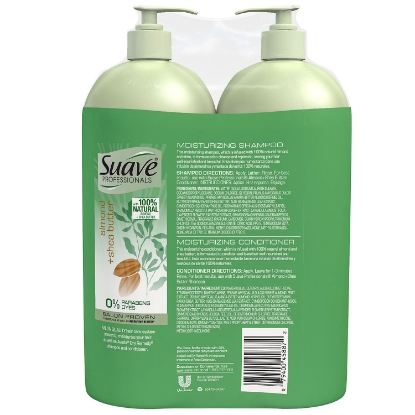Suave Professionals Almond & Shea Butter Shampoo & Conditioner 40 fl. oz. 2 pk.