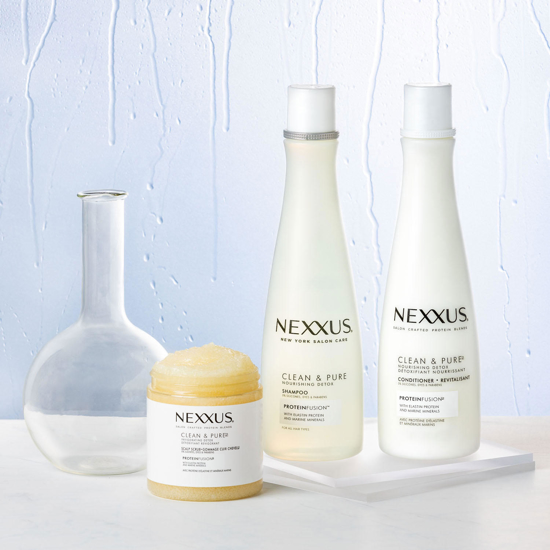 Nexxus Clean and Pure Shampoo, Conditioner and Scrub 3 pk.
