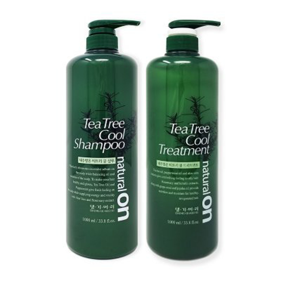 Daeng Gi Meo Ri NaturalOn Tea Tree Cool Shampoo and Treatment 1000 ml.  2 pk