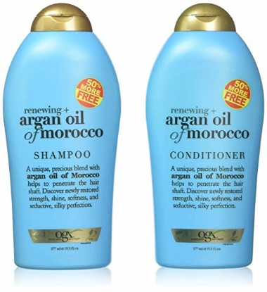 OGX Renewing + Argan Oil of Morocco Shampoo, Conditioner and Dry Shampoo Bundle