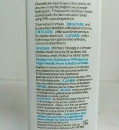 Vasanti Brighten Up! Enzymatic Face Rejuvenator Exfoliator, 7.05 oz