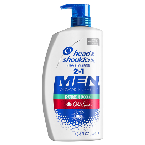 Head & Shoulders Men 2-in-1 Dandruff Shampoo & Conditioner, Old Spice Pure Sport  43.3 fl. oz.