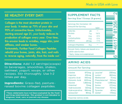 Further Food Collagen Peptides Powder, 32oz