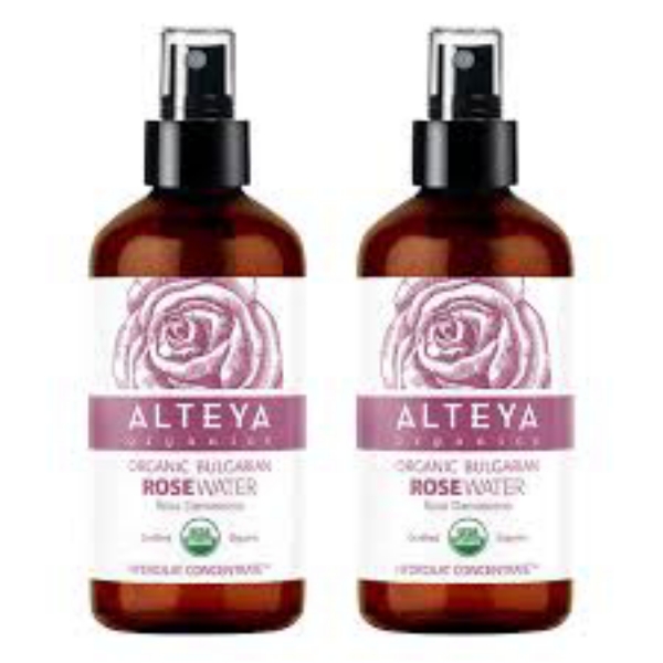 Alteya Organics Bulgarian Rose Water 8.0 fl oz, 2-pack