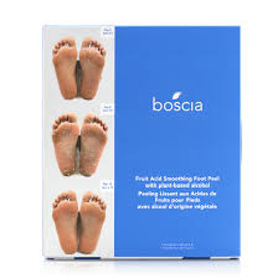 boscia Fruit Acid Smoothing Foot Peel With Plant-Based Alcohol 1.34 fl oz, 4-pack