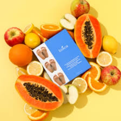 boscia Fruit Acid Smoothing Foot Peel With Plant-Based Alcohol 1.34 fl oz, 4-pack