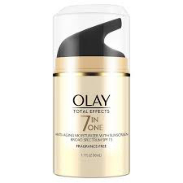 Olay Total Effects 7-in-1 Anti-Aging Moisturizer SPF 15 Fragrance-Free, 3.4 fl oz.
