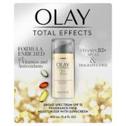 Olay Total Effects 7-in-1 Anti-Aging Moisturizer SPF 15 Fragrance-Free, 3.4 fl oz.