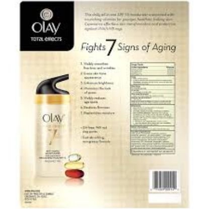 Olay Total Effects 7-in-1 Anti-Aging Moisturizer SPF 15 Fragrance-Free, 3.4 fl oz.
