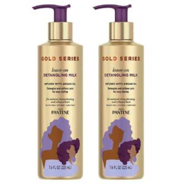 Pantene Gold Series Sulfate-Free Detangling Milk Treatment with Argan Oil 7.6 fl. oz. 2 pk.
