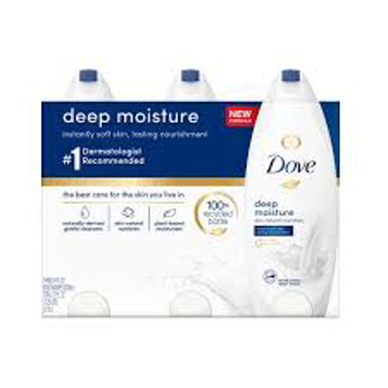 Dove Deep Moisture Body Wash, 3 pk./24 oz.