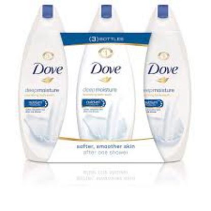 Dove Deep Moisture Body Wash, 3 pk./24 oz.