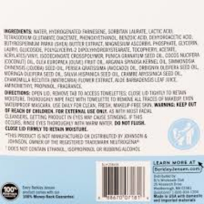 Berkley Jensen Makeup Remover Wipes, 125 ct