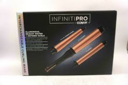 Infinitipro by Conair, Rose Gold Tourmaline Ceramic Interchangeable 3-in-1 Curling Wand