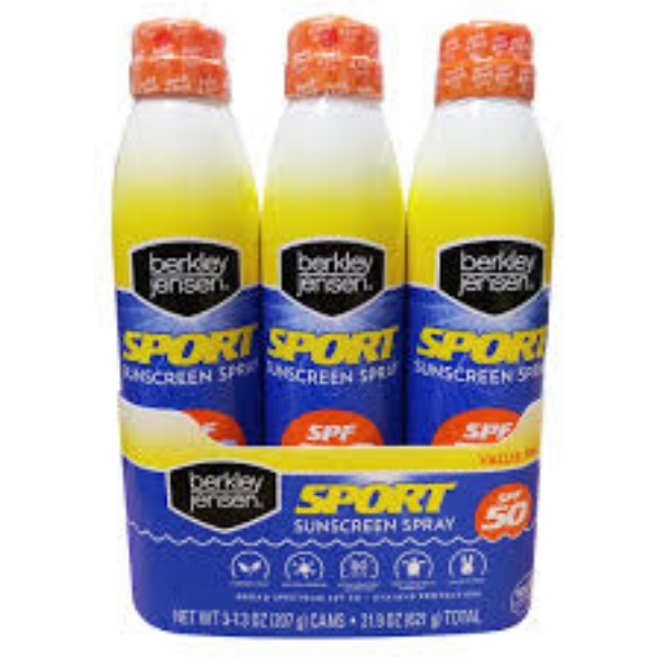 Berkley Jensen Sport Sunscreen Spray, 3 ct.