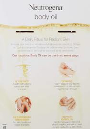 Neutrogena Body Oil Light Sesame Formula Sesame Oil, 2 pk.16 fl. oz. with Bonus 1 fl. oz. Bottle