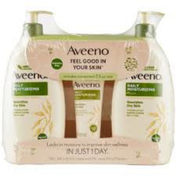 Aveeno Daily Moisturizing Lotion 18 fl. oz. 2 pk. with 2.5 oz. Tube