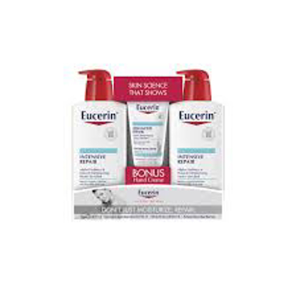 Eucerin Intensive Repair Body Lotion 21 fl. oz. 2 pk. + Advanced Repair Hand Creme 2.7 oz.