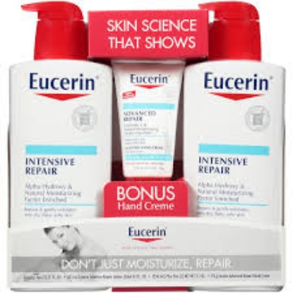 Eucerin Intensive Repair Body Lotion 21 fl. oz. 2 pk. + Advanced Repair Hand Creme 2.7 oz.