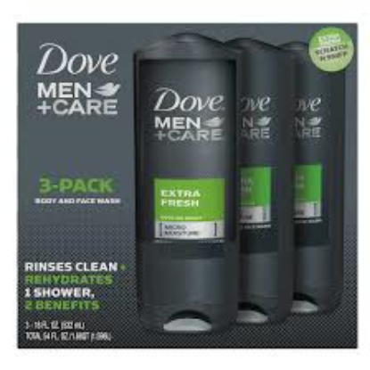 Dove Men + Care Body and Face Wash, Extra Fresh 18 oz. 3 pk.